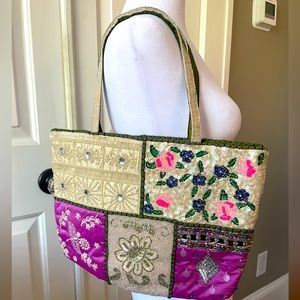 Christiana Beaded bag tote purse - Jewel Shopper - style 110679 NEW NWT